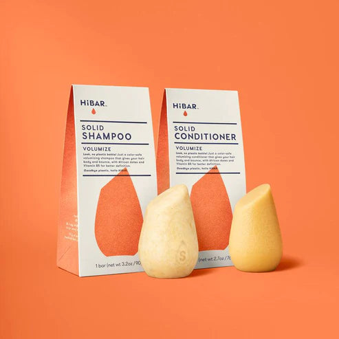 all natural soap-free Volumize Shampoo Bar and Conditioner Bar