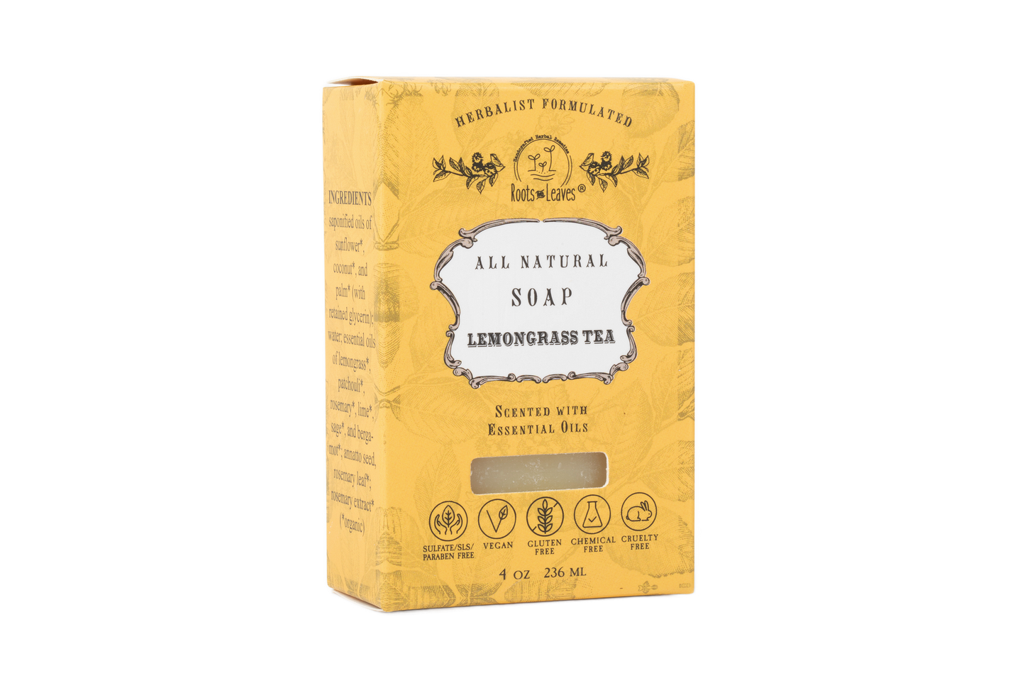 Organic Lemongrass Tea Bar Soap