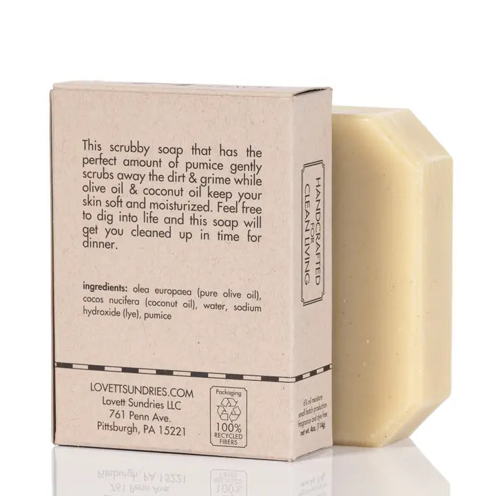 Natural Mechanic's hand Soap with grit back