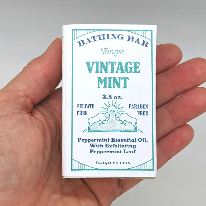 All natural Vintage Mint, Bathing Bar front cover