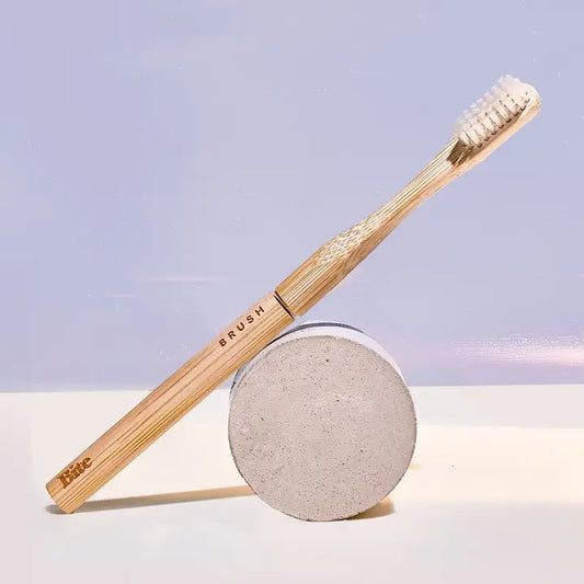 Bamboo toothbrush front