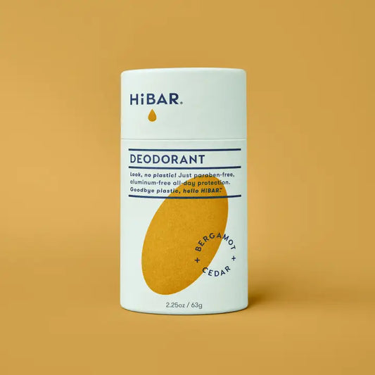 organic HiBAR Bergamot + Cedar Deodorant