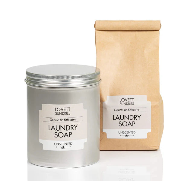 ALL natural Laundry Soap in tin with refill bag